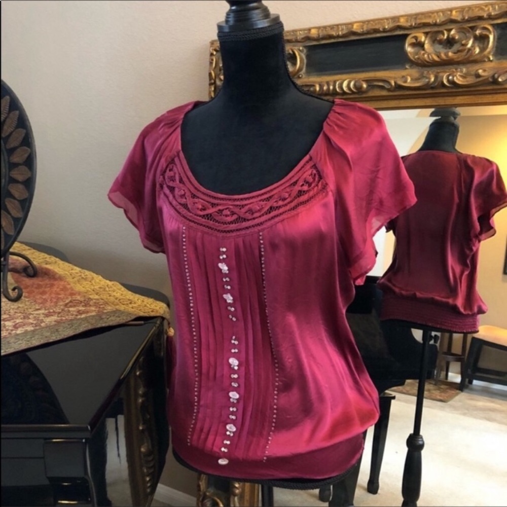 Matty M silk blouse from Ann Taylor